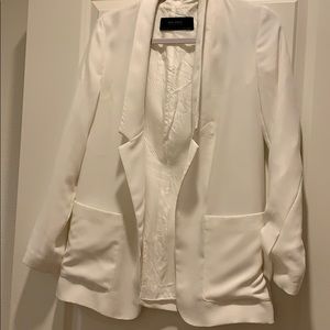 Zara white blazer xs